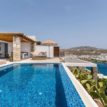 וילה Paoli - Private Pool, Sea View & Jacuzzi Mykonos Town
