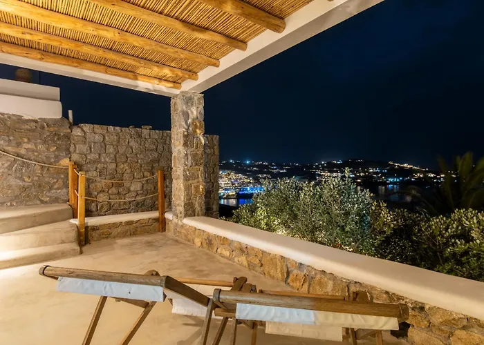 וילה Paoli - Private Pool, Sea View & Jacuzzi Mykonos Town