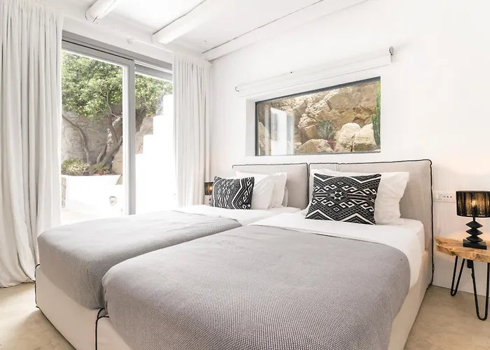 וילה Paoli - Private Pool, Sea View & Jacuzzi Mykonos Town