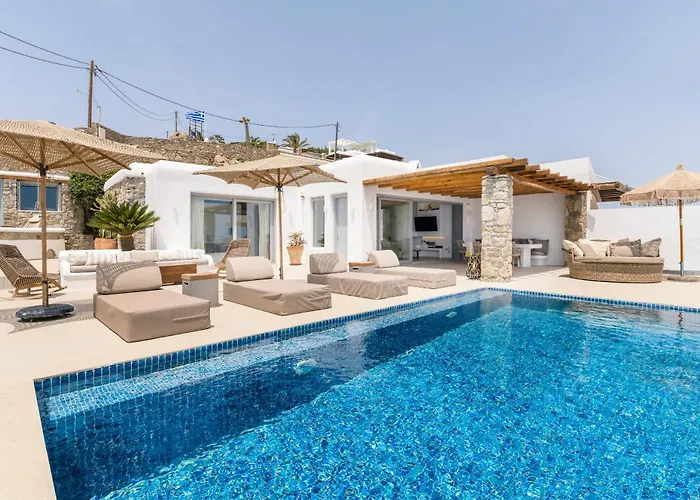 Villa Paoli - Private Pool, Sea View & Jacuzzi Mykonos Town